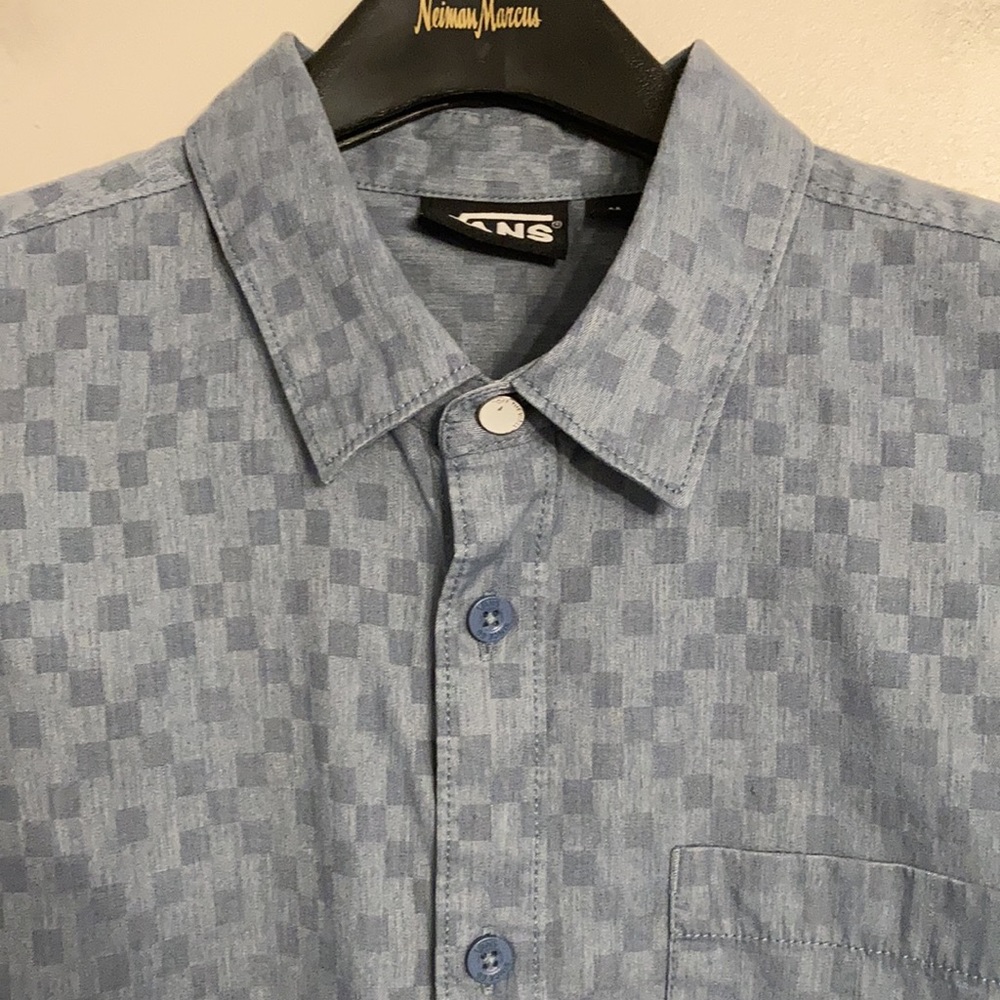 Vans Men’s Checkered Print Button Front Shirt - image 3